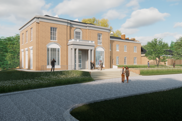 architects impression of Brockwell Hall once restored